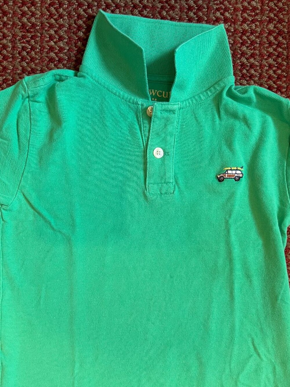 CREWCUTS Boys Kelly Green Polo
